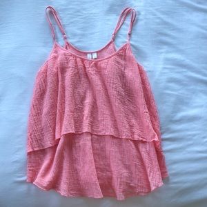 Flowy light pink tank top